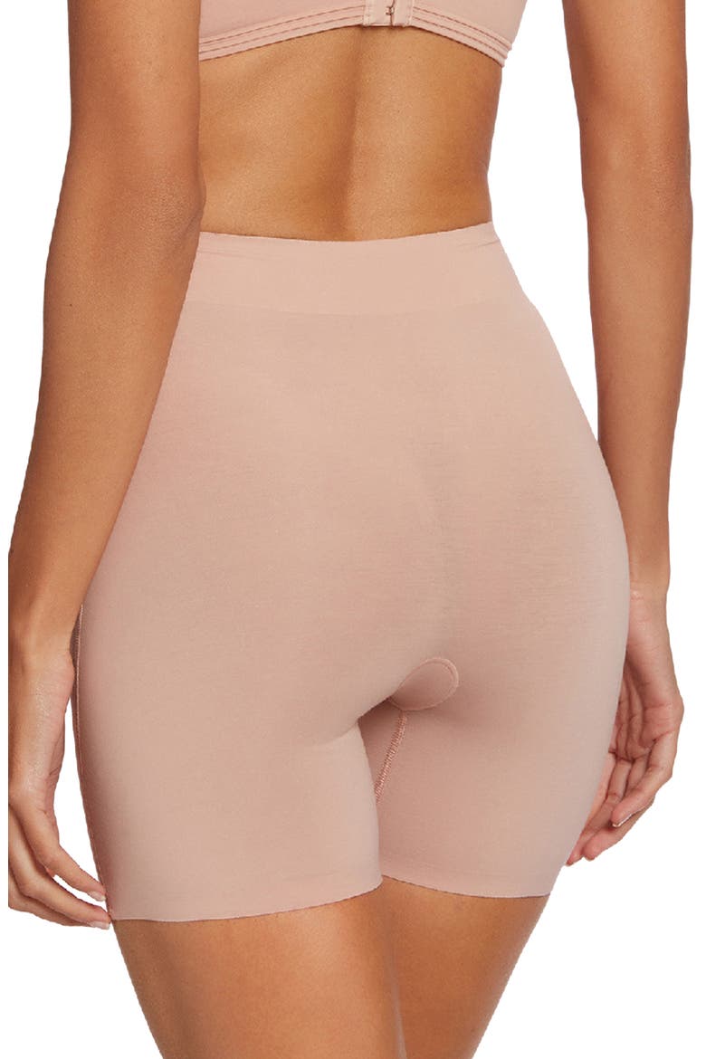 Cotton Contour Control Shaping Shorts, Alternate, color, ROSE