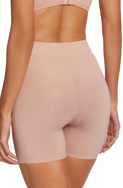 Wolford Cotton Contour Control Shaping Shorts In Pink