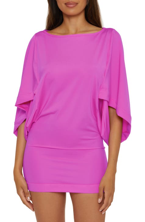 Purple swimsuit cover up best sale