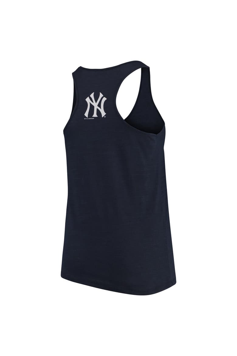 Women's Soft as a Grape Navy New York Yankees Plus Size Swing for the Fences Racerback Tank Top, Alternate, color, Navy