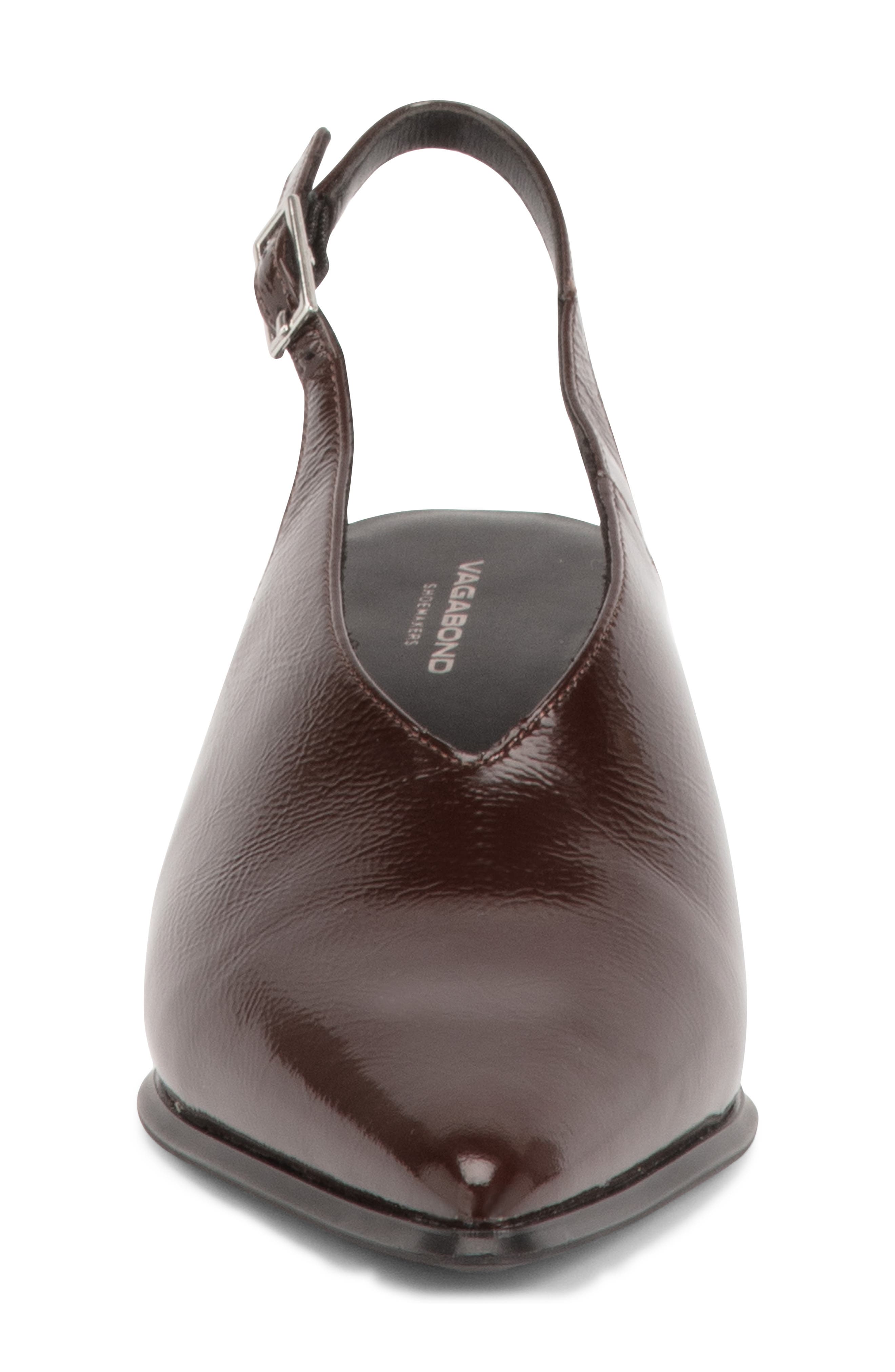 Ilona Pointed Toe Slingback Pump, Alternate, color, CHOCOLATE