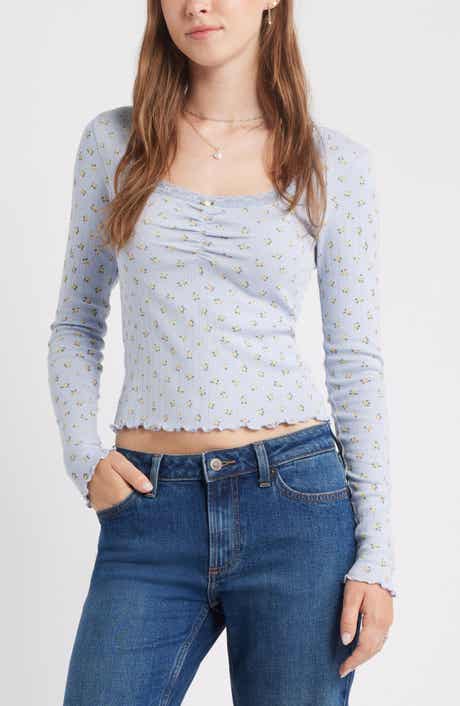 BP. Pointelle Long Sleeve T-Shirt