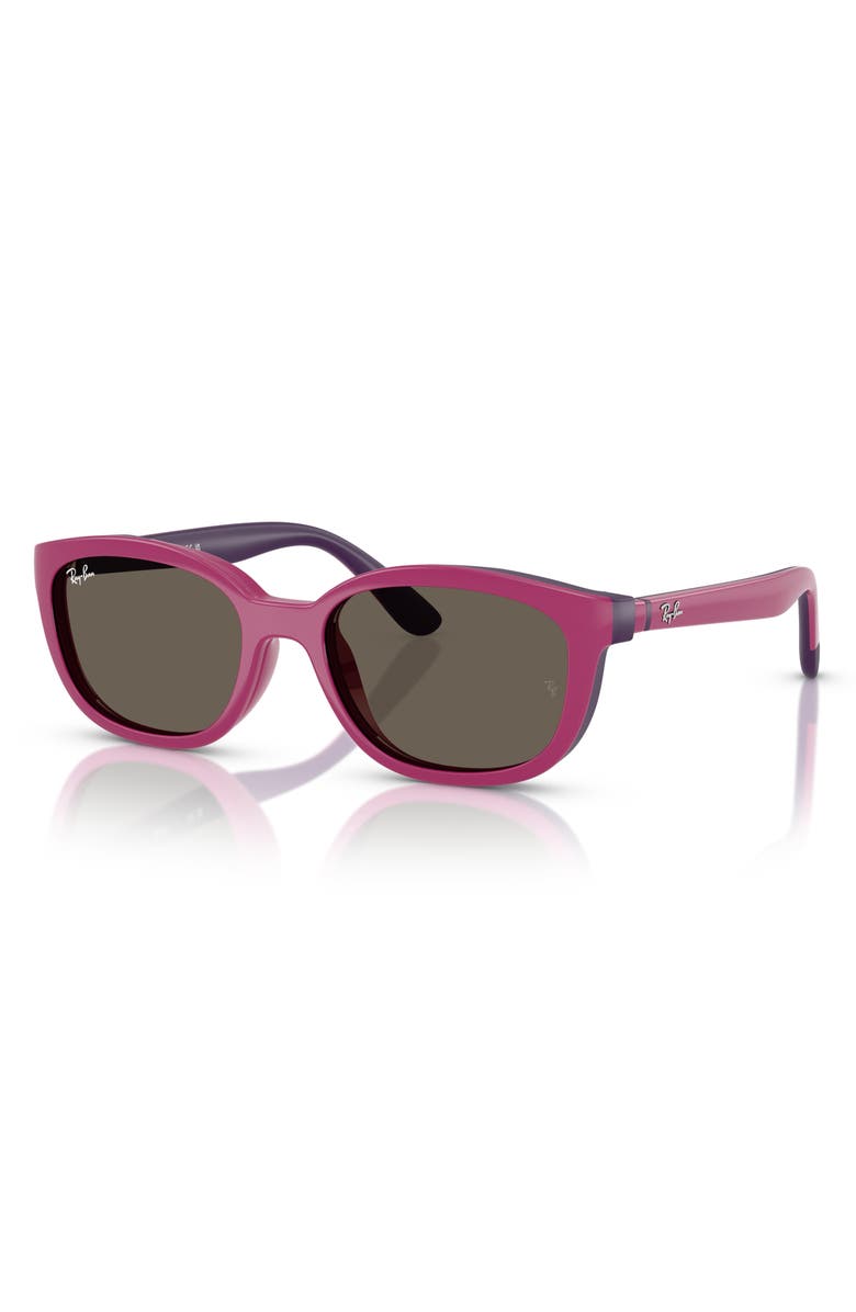Ray-Ban Kids' 46mm Pillow Optical Glasses & Clip-On Sunglasses, Alternate, color, Brown