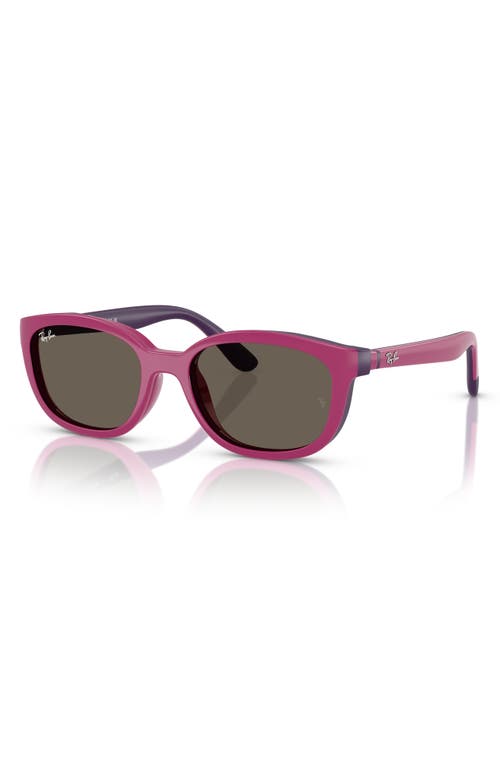Shop Ray Ban Ray-ban Kids' 46mm Pillow Optical Glasses & Clip-on Sunglasses In Brown