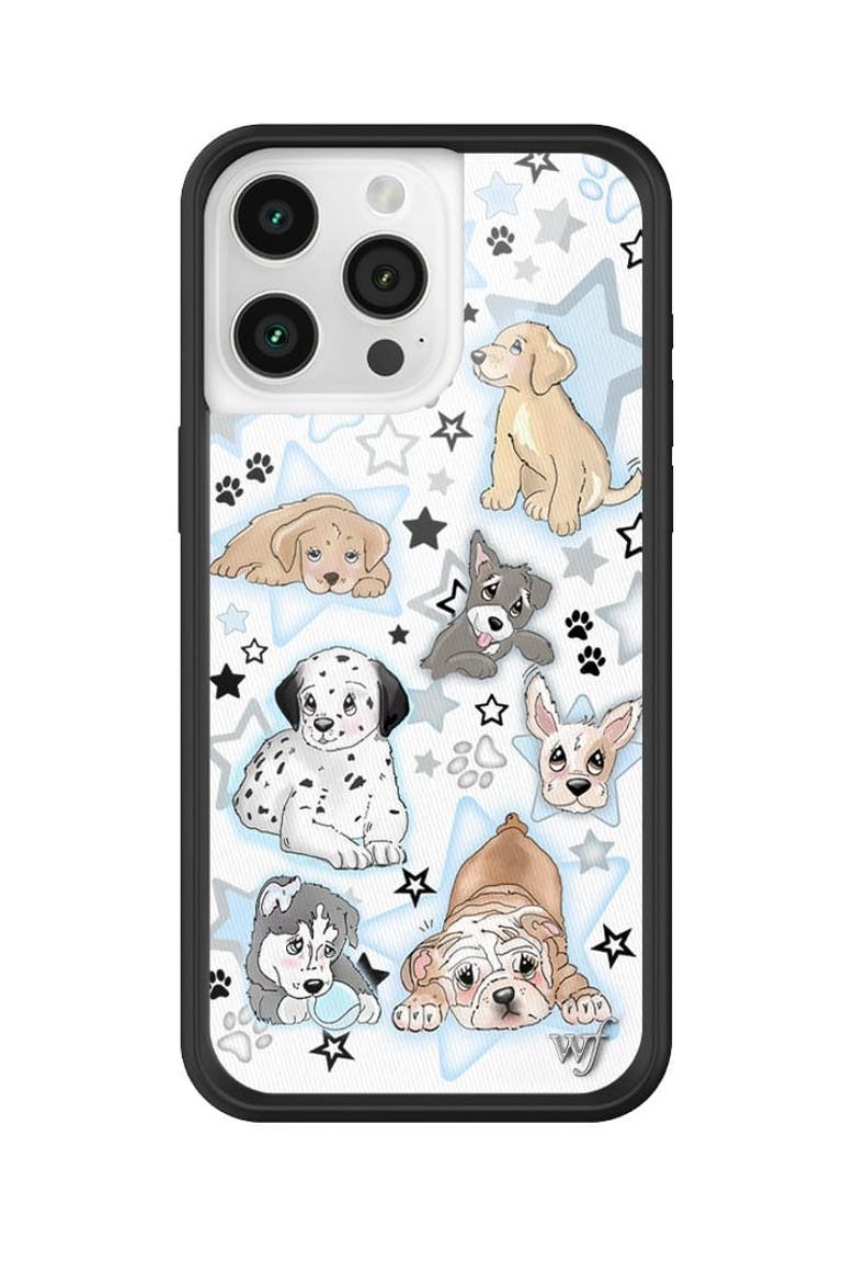 Puppy Party iPhone Case, Alternate, color, Blue