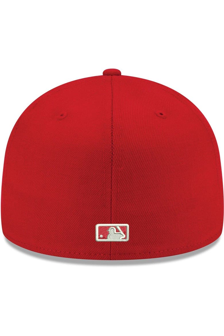 Men's New Era Red Baltimore Orioles White Logo 59FIFTY Fitted Hat, Alternate, color, Red