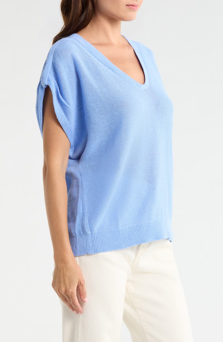 Tommy Bahama Lakes Edge Linen & Cotton Blend Sweater, Alternate, color, Grape Pools