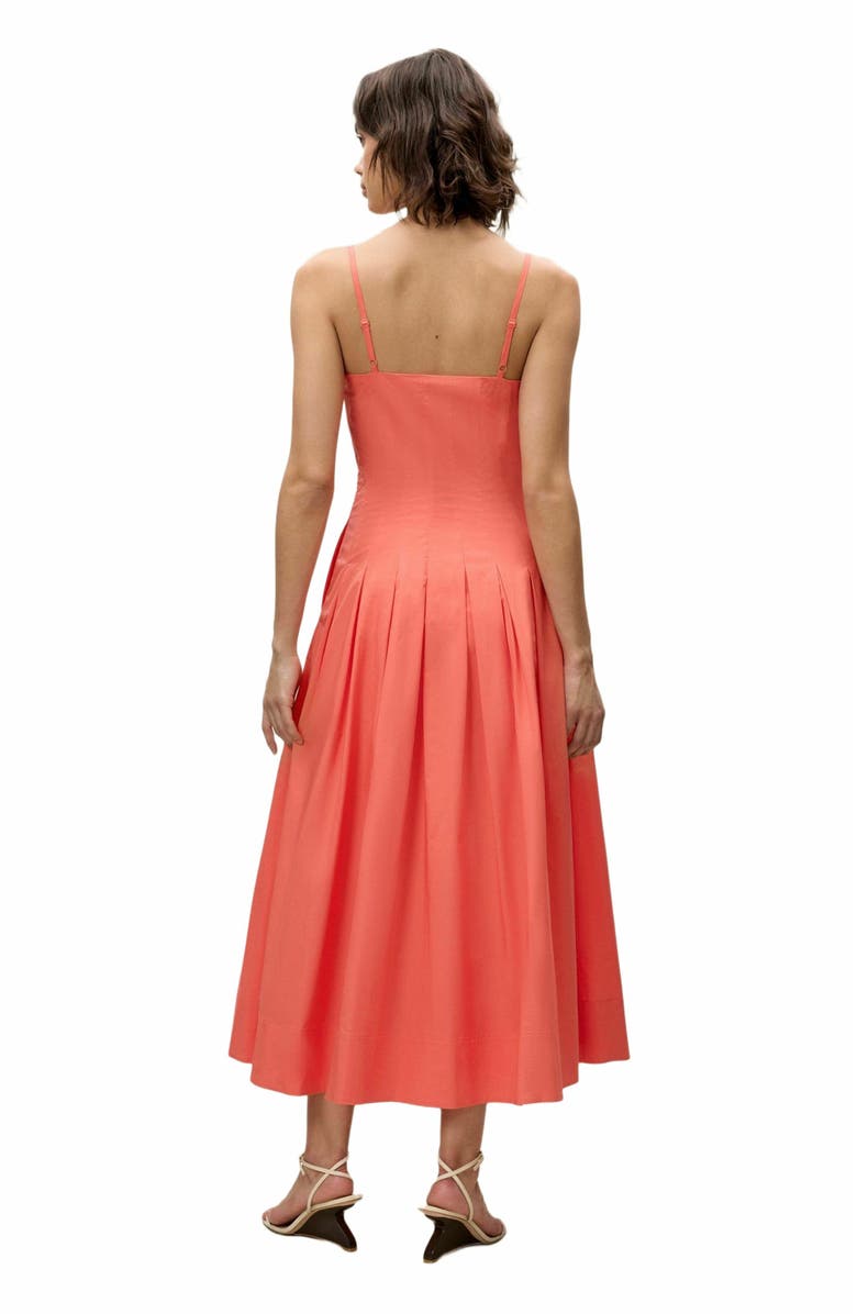 Rebecca Taylor Priya Poplin Dress, Alternate, color, Coral