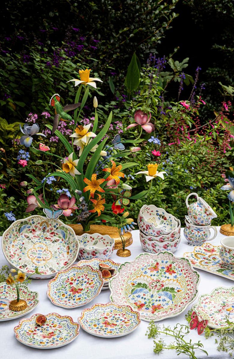 Juliska Sofia Rectangular Serving Platter, Alternate, color, Multi Pink