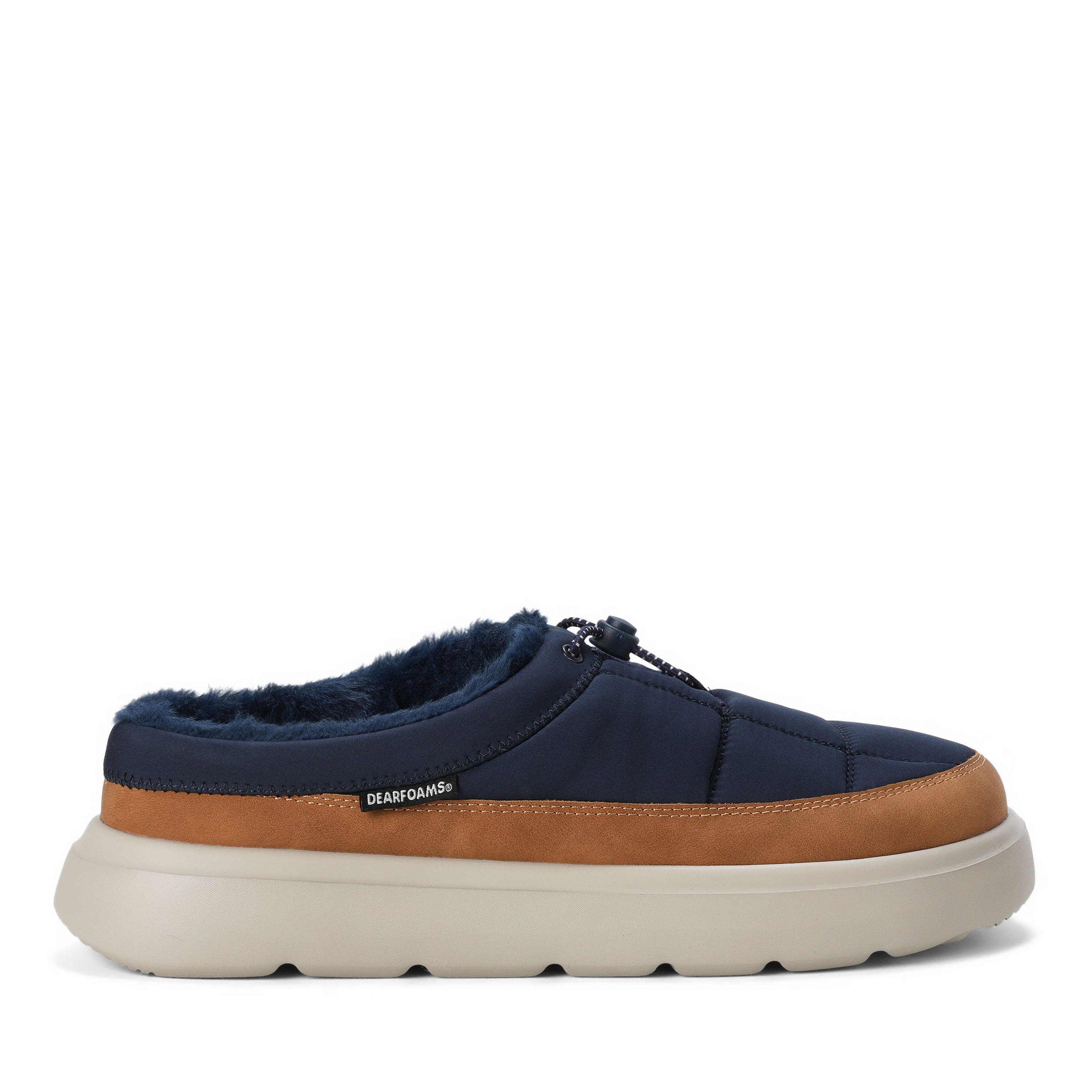 MarshMELLOW Warmth-lined Water Repellent Clog, Alternate, color, NAVY