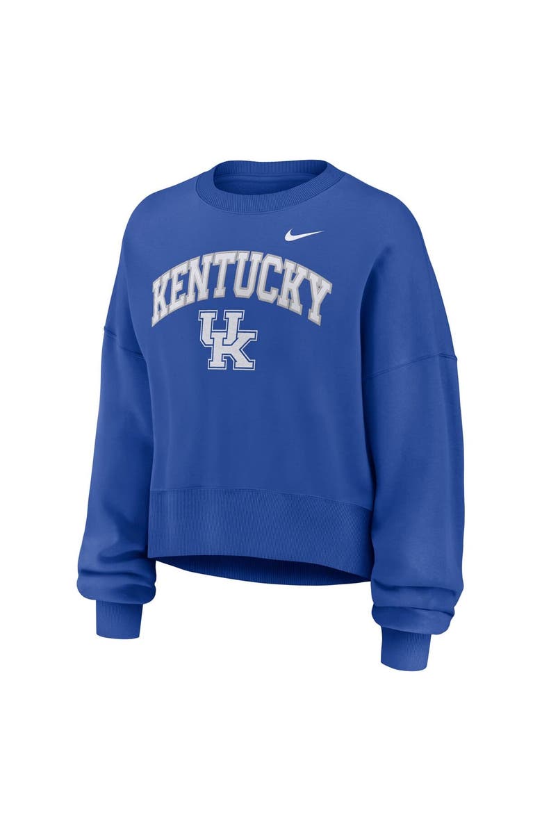 Nike Women's Nike Royal Kentucky Wildcats Oversized Phoenix Arch Pullover Sweatshirt, Alternate, color, Royal