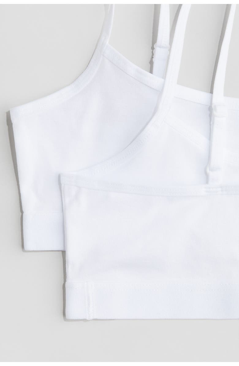 H&M 3-pack Jersey Tops, Alternate, color, White