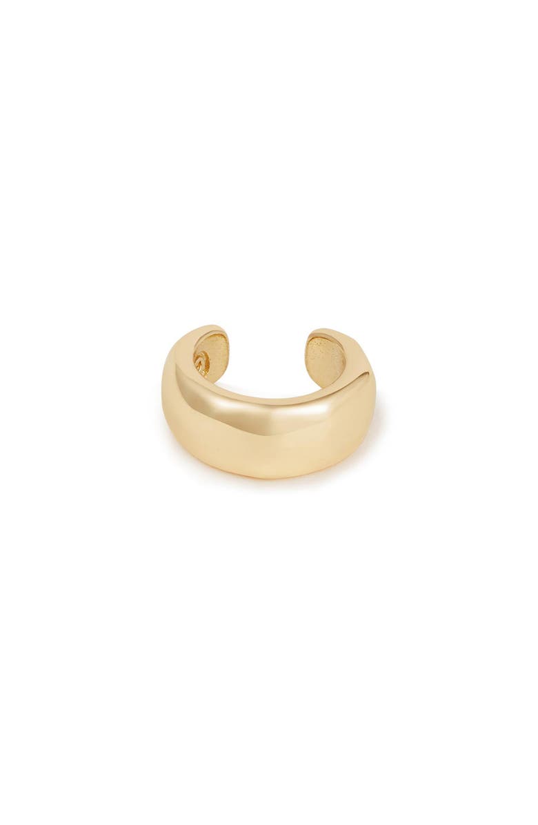 Ettika Hammered Ear Cuff, Main, color, Gold
