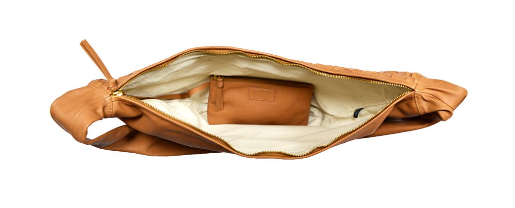 Rafe New York Rymn Woven Hobo, Alternate, color, Camel