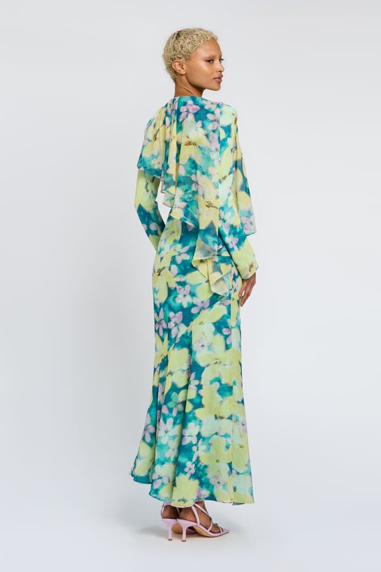 Ali Dress, Alternate, color, Blur print