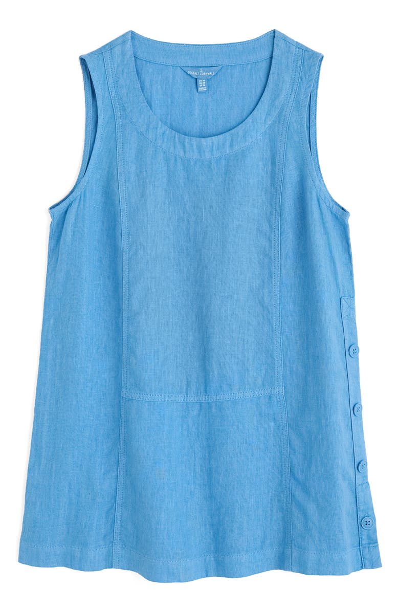 Seasalt Cornwall Foredune Linen Top, Alternate, color, Clear Sky