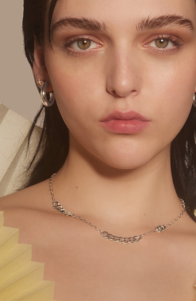 Lady Grey Trace Chain Necklace, Alternate, color, 