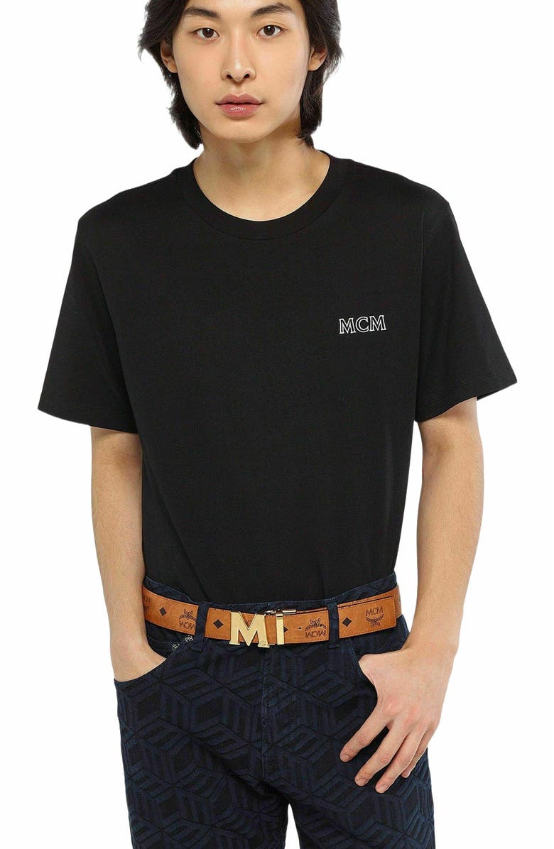 MCM Claus M Reversible Belt 1.5" in Visetos, Alternate, color, 