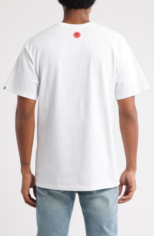 Icecream Pasta Cotton Graphic T-shirt In White