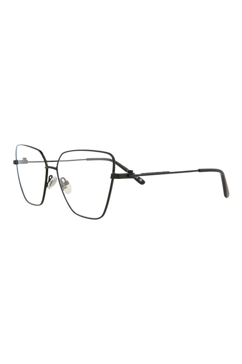 59mm Cat Eye Optical Glasses, Alternate, color, BLACK BLACK TRANSPARENT