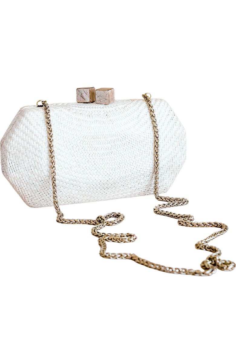 LIKHA Solid Octagon Clutch, Alternate, color, Oat