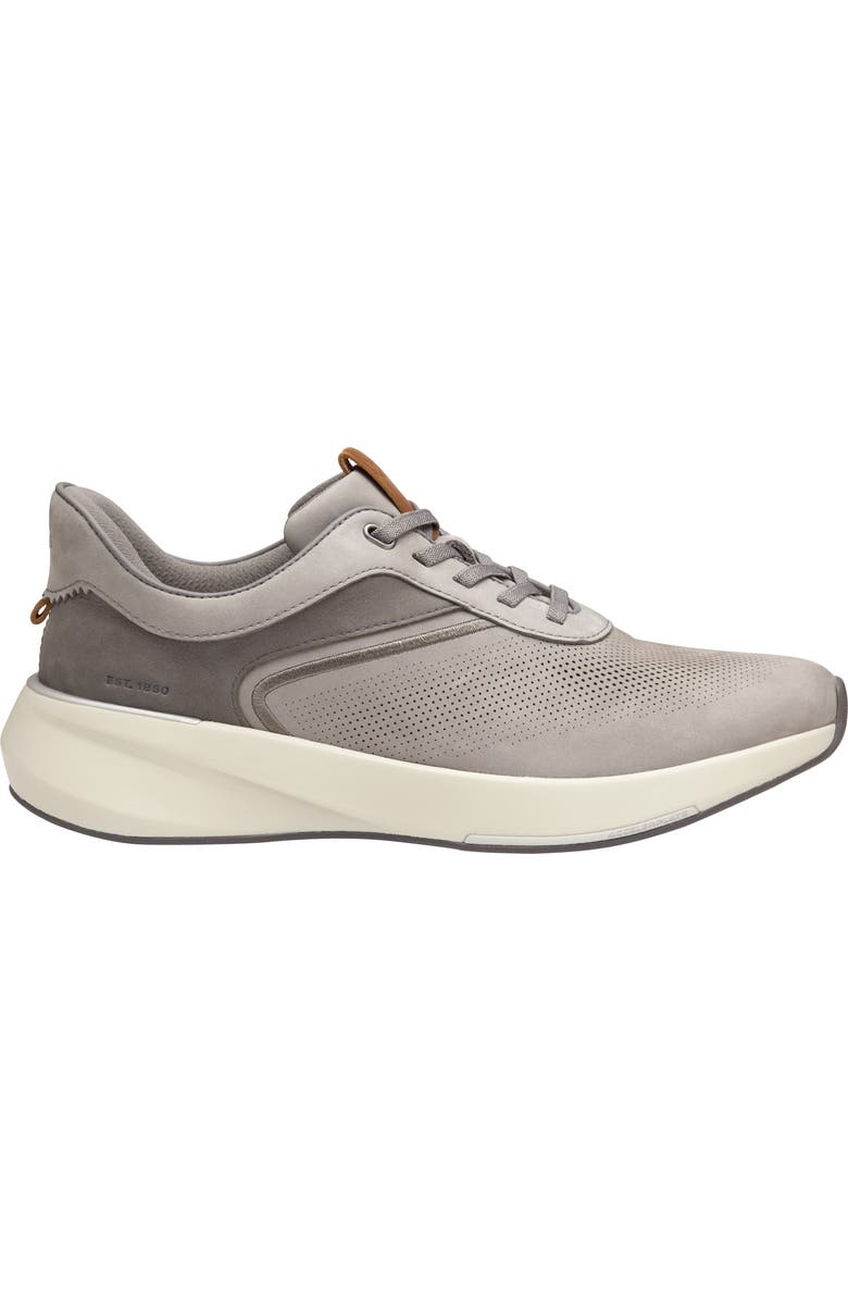 Johnston & Murphy Surge U-Throat Embossed Sneaker, Alternate, color, Gray Nubuck