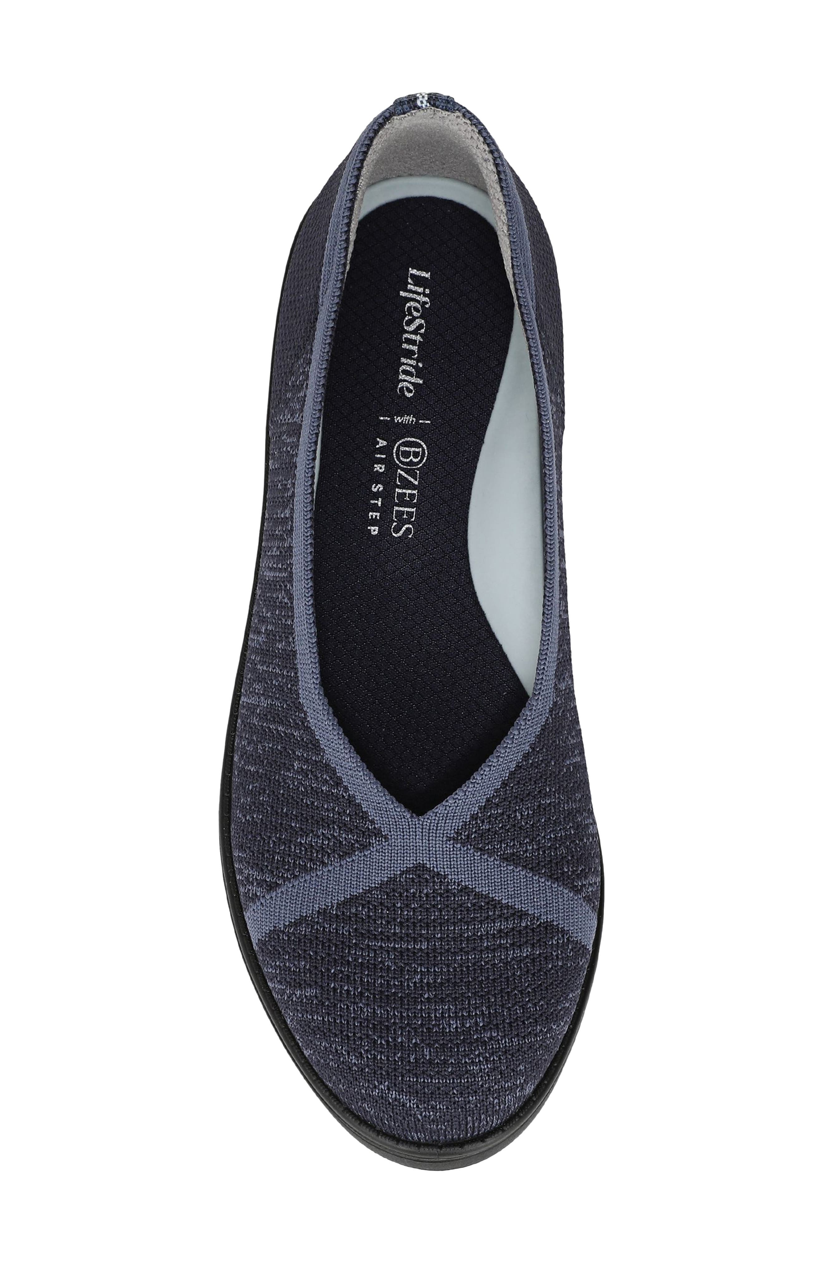 LifeStride Award Flat, Alternate, color, Navy Blazer/ Vintage Indigo