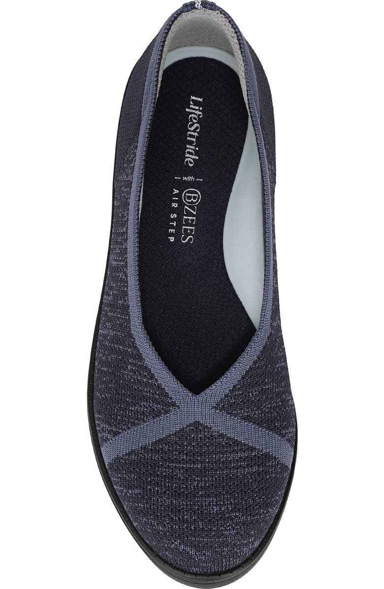 LifeStride Award Flat, Alternate, color, Navy Blazer/ Vintage Indigo