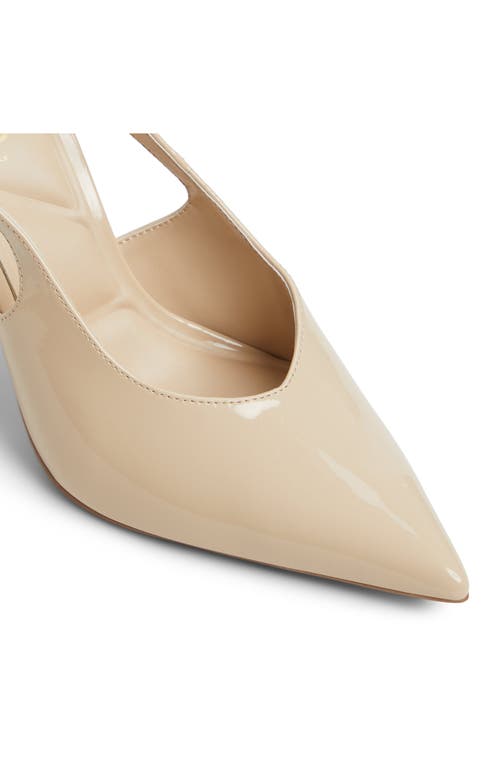 Shop Aldo Lysandre Slingback Pointed Toe Pump In Medium Beige