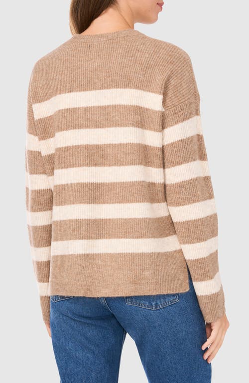 HALOGEN HALOGEN® STRIPE CREWNECK SWEATER