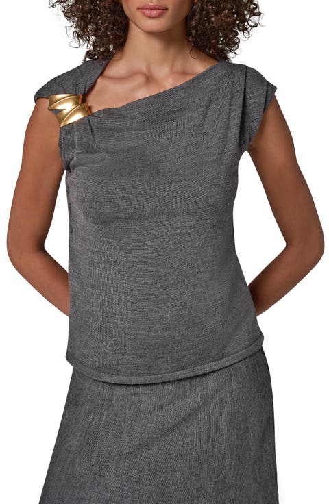 Asymmetric Extra Fine Merino Wool Sweater