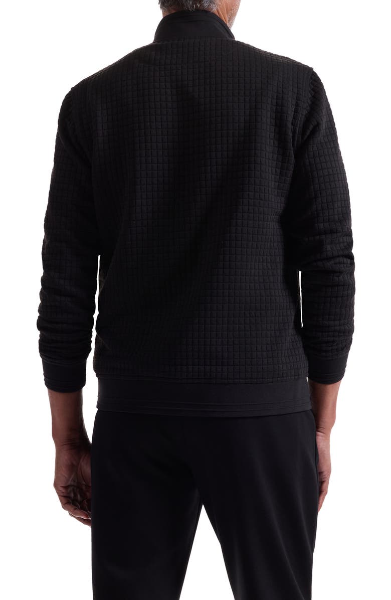 Bugatchi Quilted Jacket, Alternate, color, Black