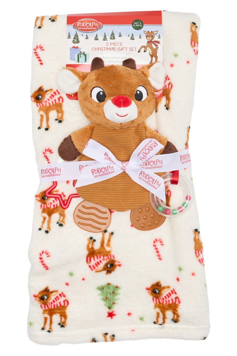 Rudolph the Red-Nosed Reindeer 2-Piece Gift Set, Main, color, RED