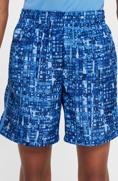 Nike Kids' Dri-fit Shorts In Game Royal/blue Beyond/white