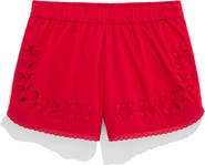 vineyard vines Embroidered Eyelet Pull-On Cotton Shorts