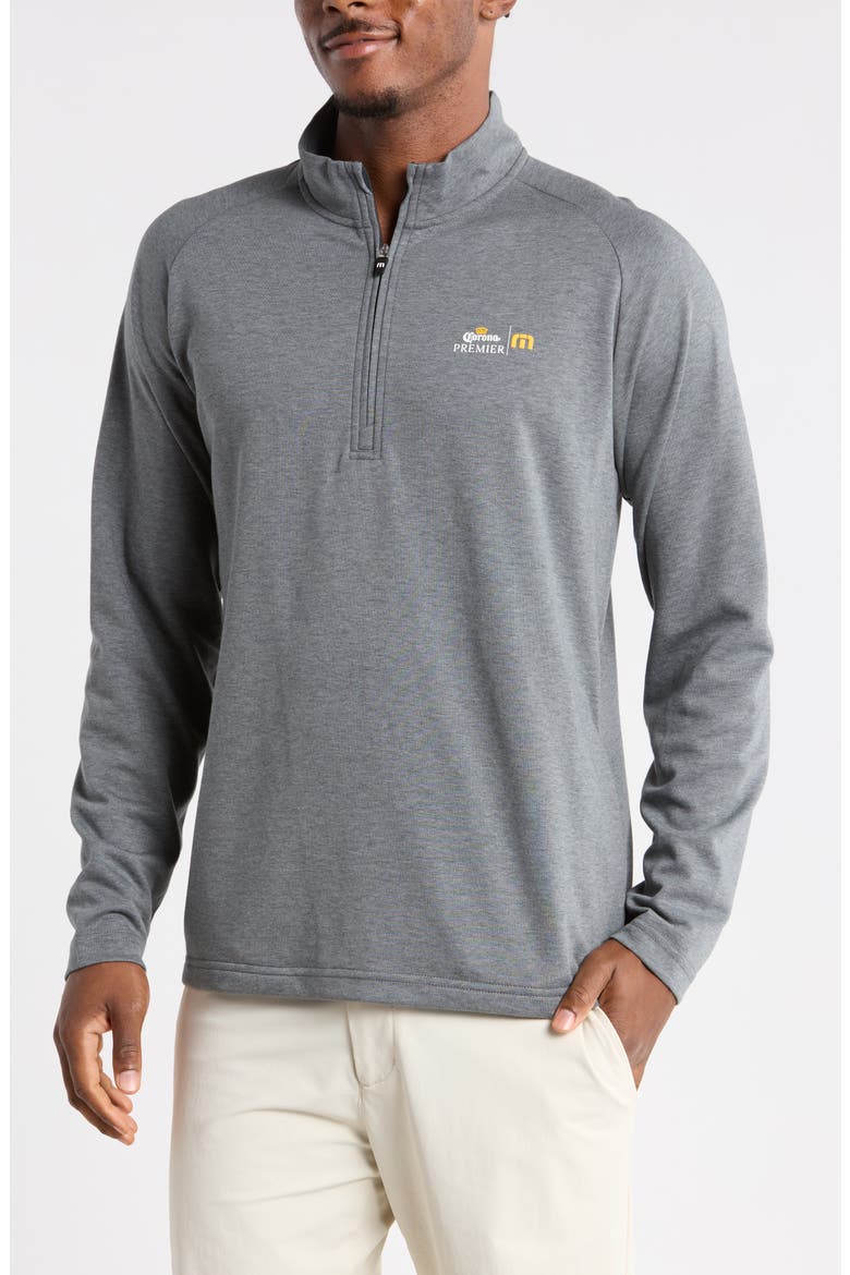 Daily Ration Quarter Zip Pullover, Main, color, DARK GREY