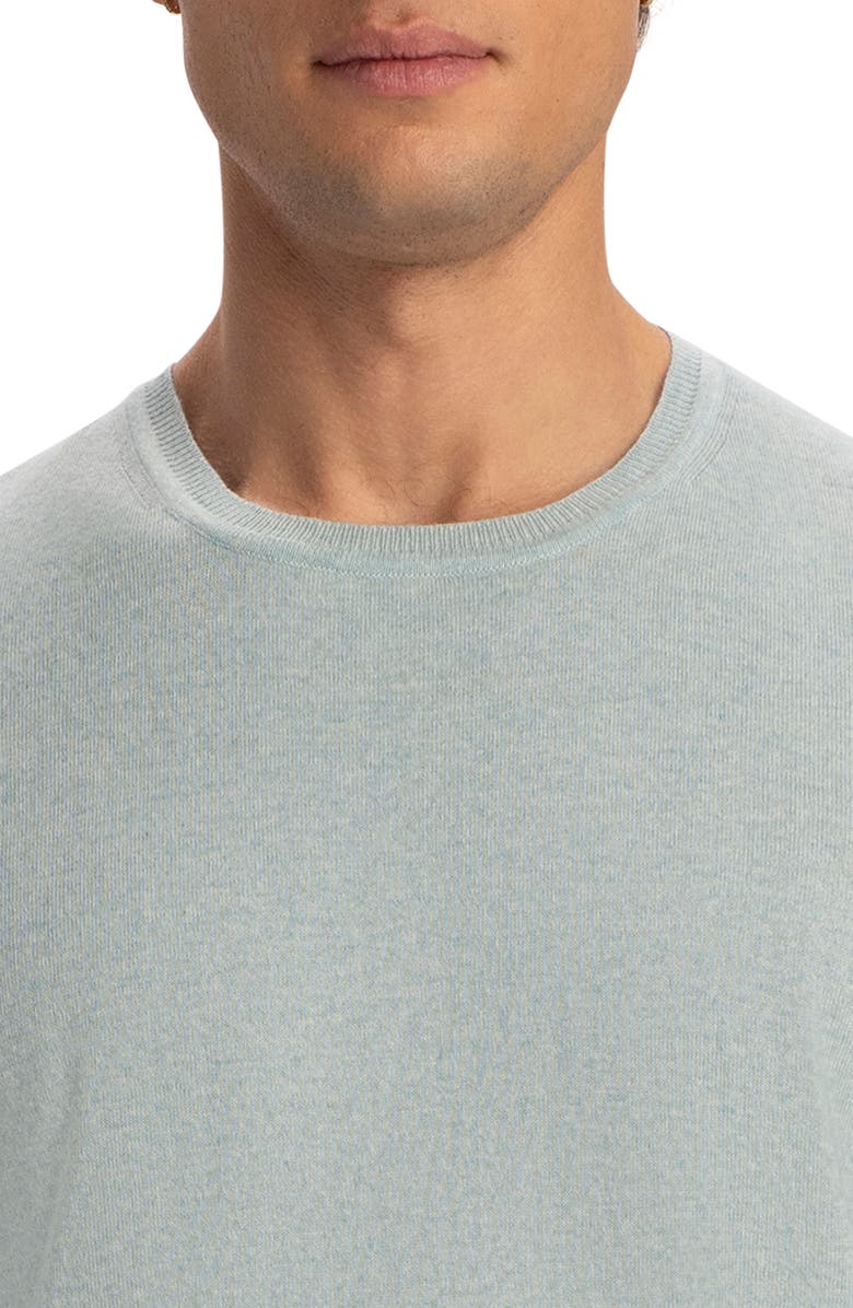 Bugatchi Cotton & Cashmere Crewneck Sweater, Alternate, color, Celadon