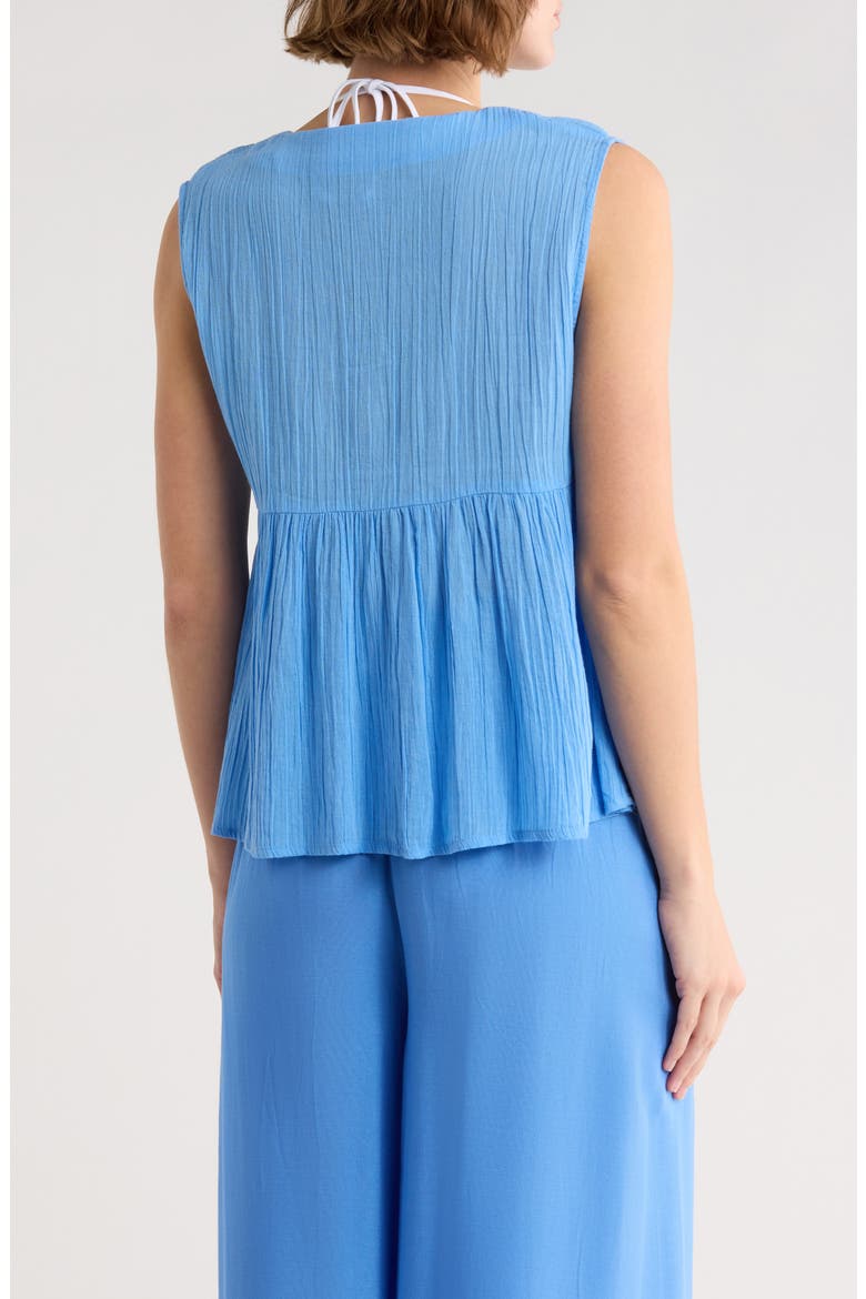 Sleeveless Flyaway Cover-Up Top, Alternate, color, BLUE