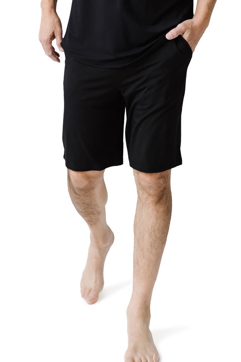 Stretch Lounge Shorts, Main, color, BLACK