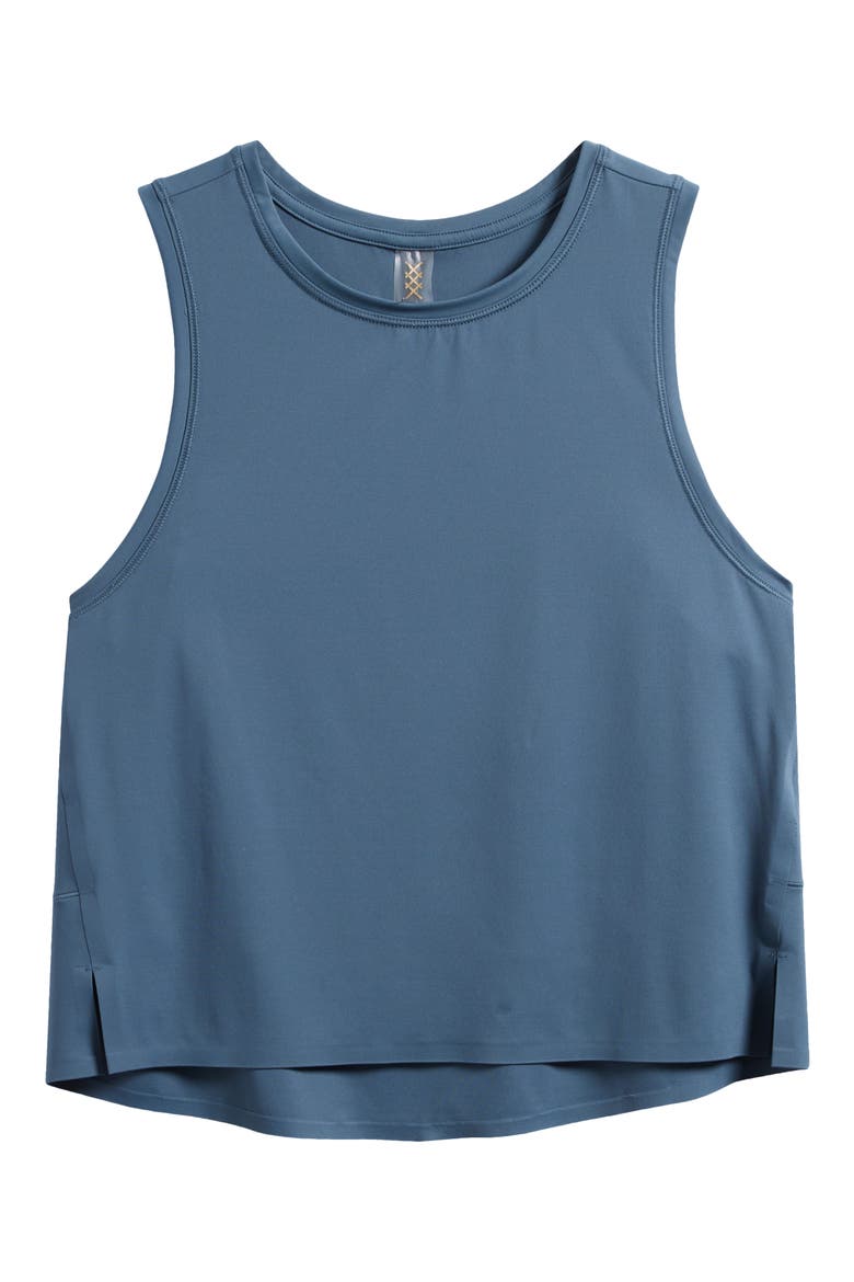 Serene Crop Performance Tank, Alternate, color, BLUE ORION