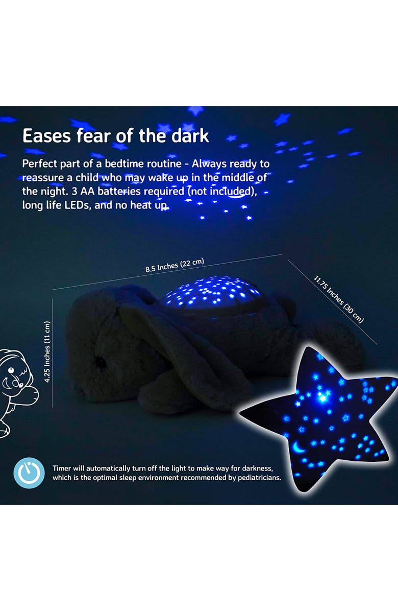 Cloud B Twilight Buddies - Calming Plush Toy & Nightlight Star Projector, Alternate, color, Bunny