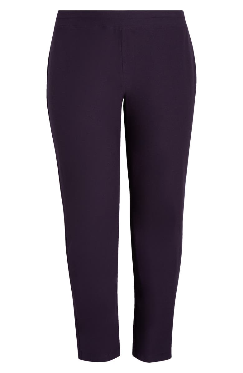 Eileen Fisher Slim Ankle Pants, Alternate, color, Aubergine