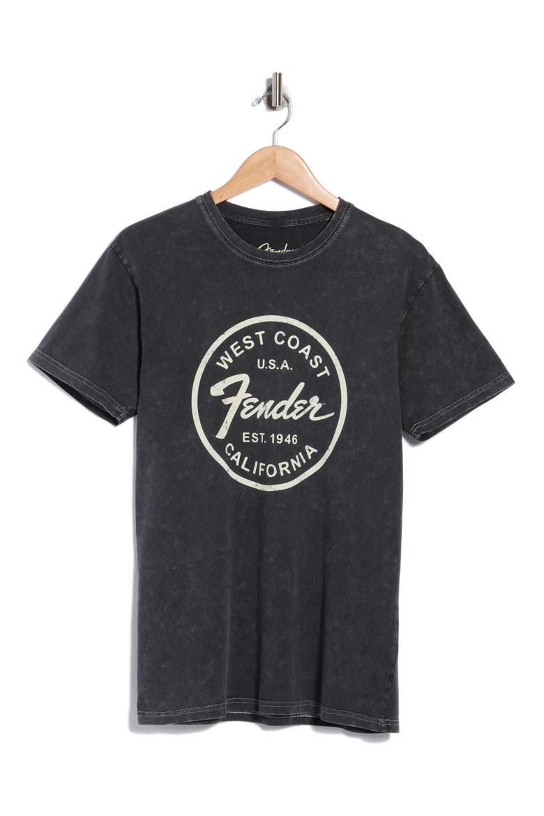 Fender Graphic T-Shirt, Main, color, BLACK