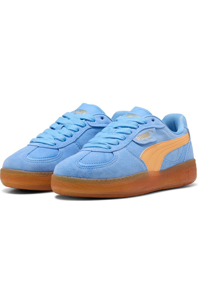 PUMA Palermo Moda Xtra Gum Rubber Sneaker, Main, color, Team Light Blue-Almost Apricot
