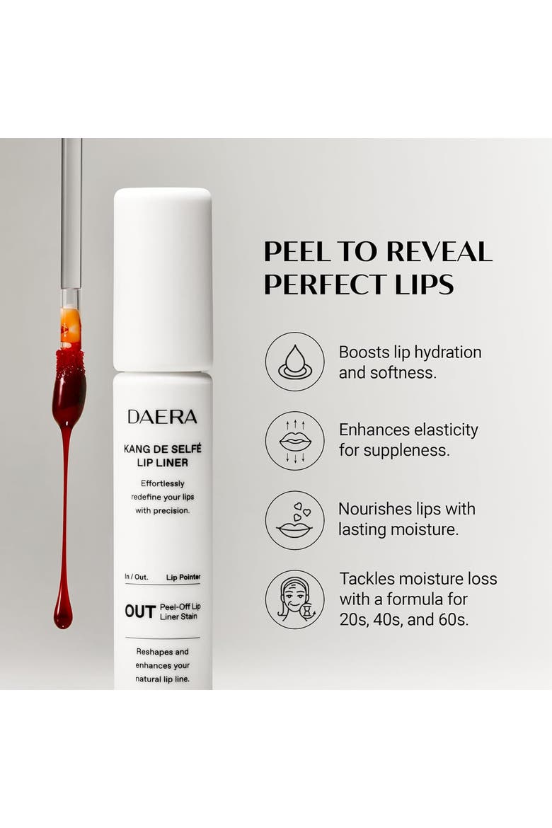 Lip Stain Peel Off Lip Liner Plumper Makeup for Women, Girls, Alternate, color, Pink
