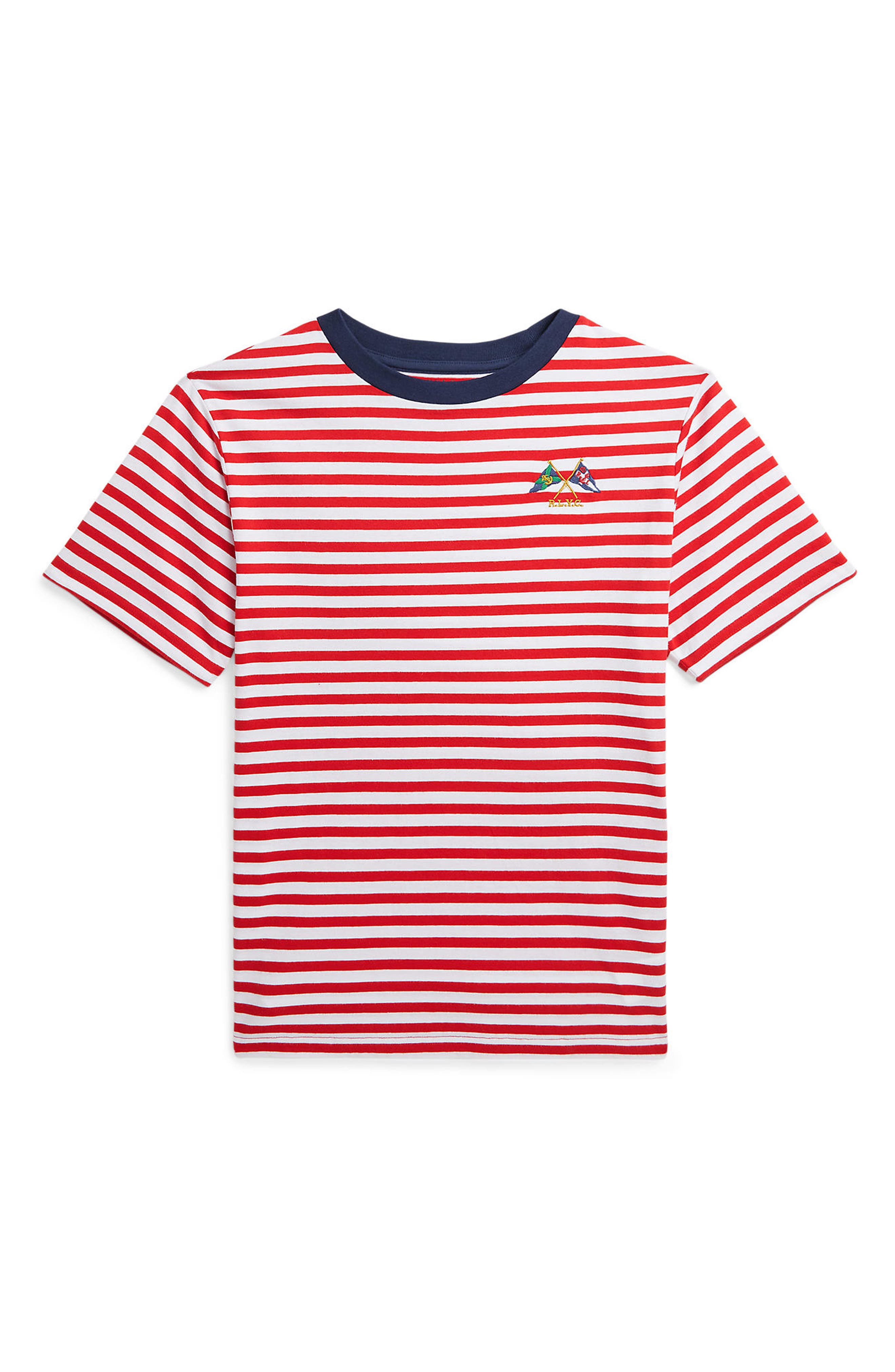Ralph Lauren Kids' Striped Cotton T-Shirt | Nordstromrack