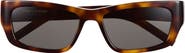 Saint Laurent SL M182 Jazz 54mm Rectangle Sunglasses