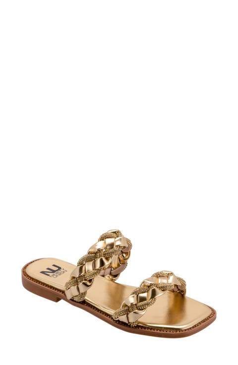 Sunny Embellished Slide Sandal (Women)