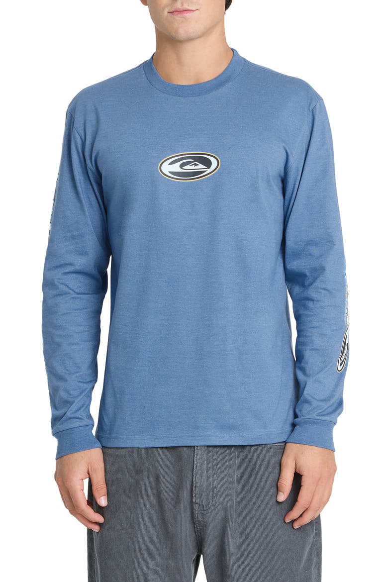 Clutch Long Sleeve Knit T-Shirt, Main, color, QUIET HARBOR HEATHER