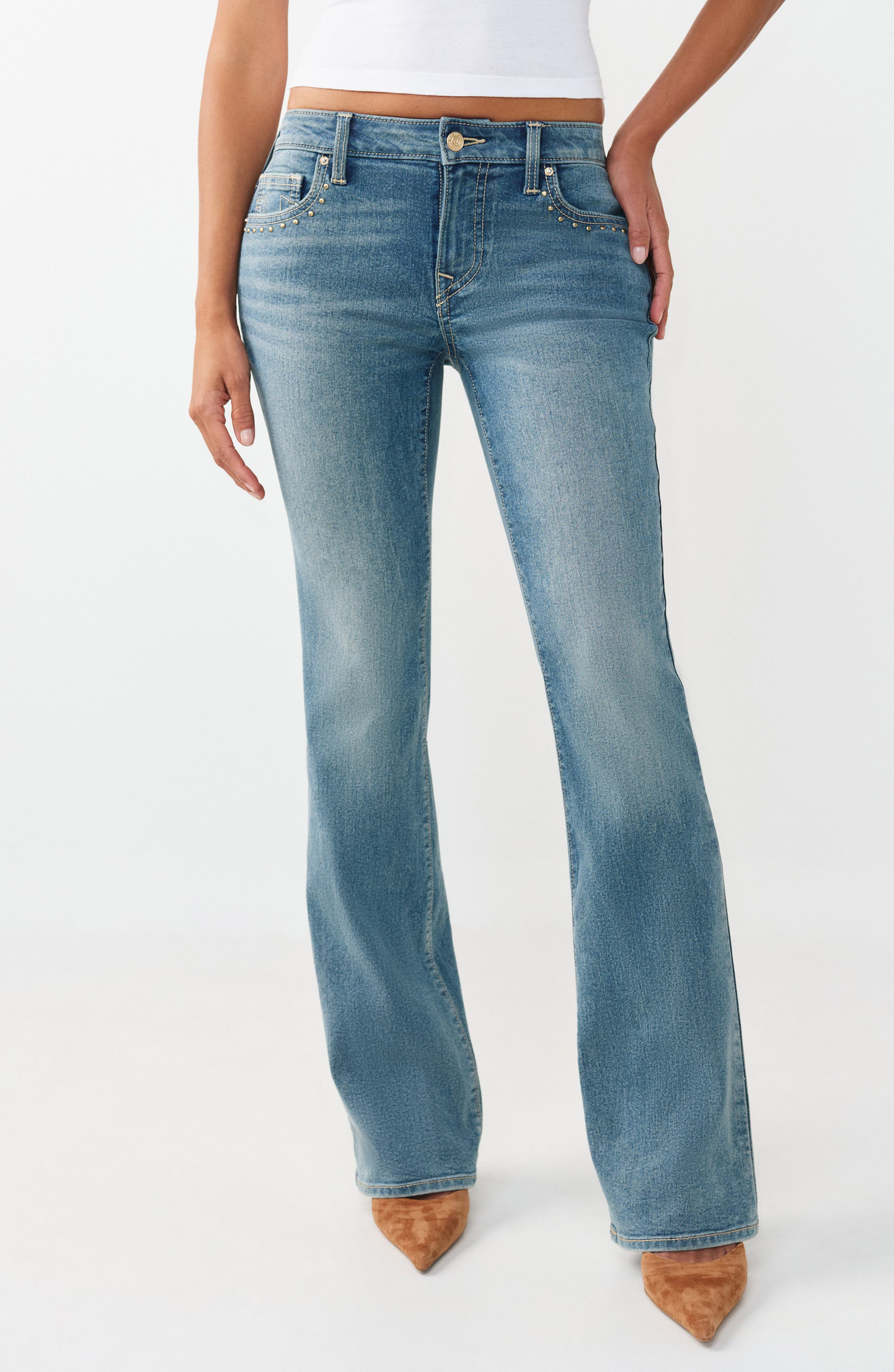 True Religion Becca Studs Bootcut Jeans
